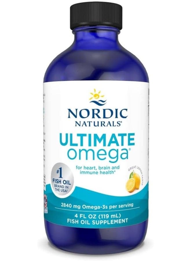 Ultimate Omega Liquid, Lemon Flavor - 4 oz