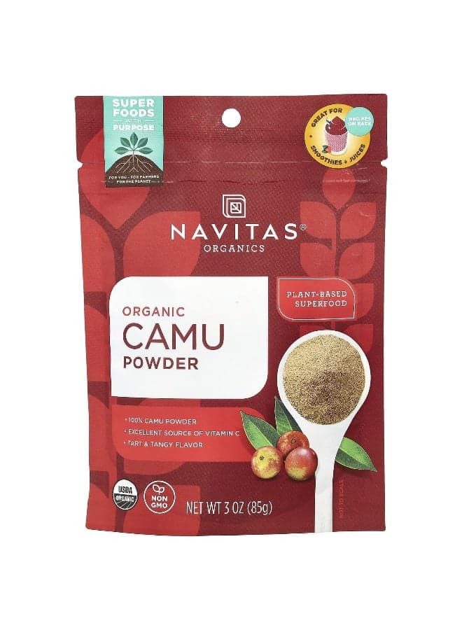 Organic Camu Powder Plant-Based Superfood 3 Oz