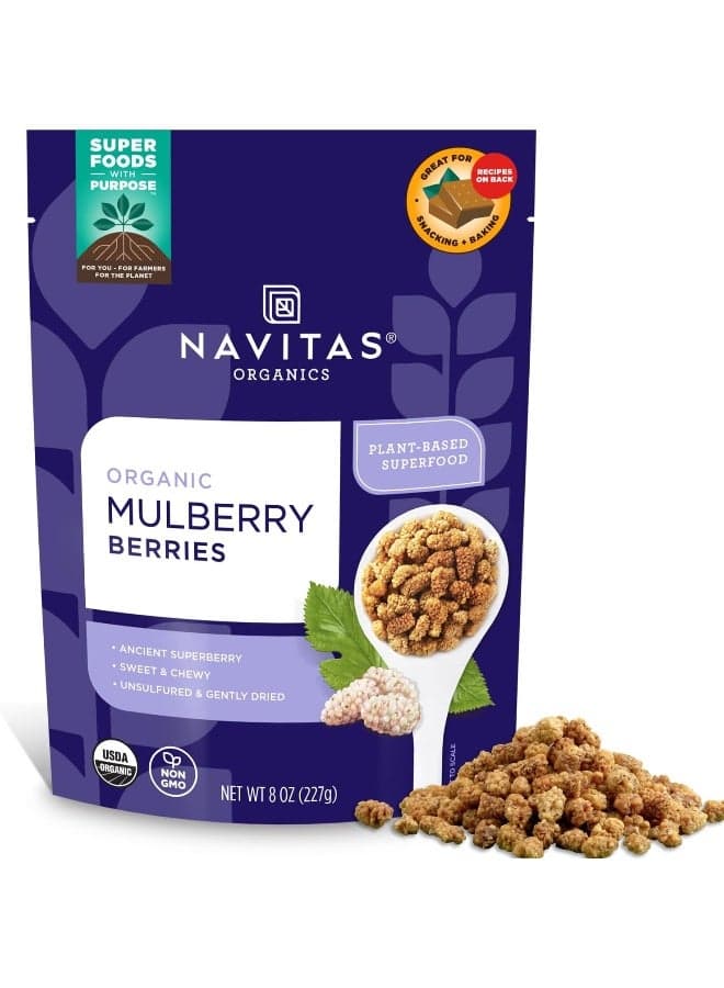 Organic Mulberry Berries, 8 oz