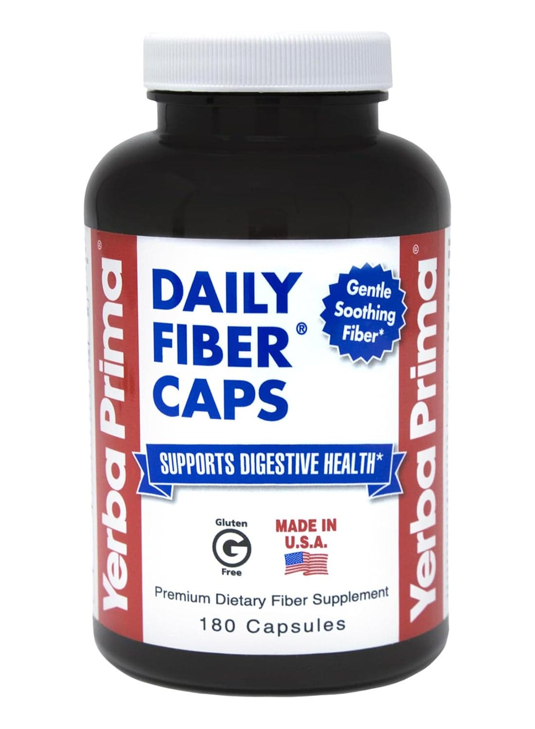 Daily Fiber Caps Dietary Fiber Supplement - 180 Capsules