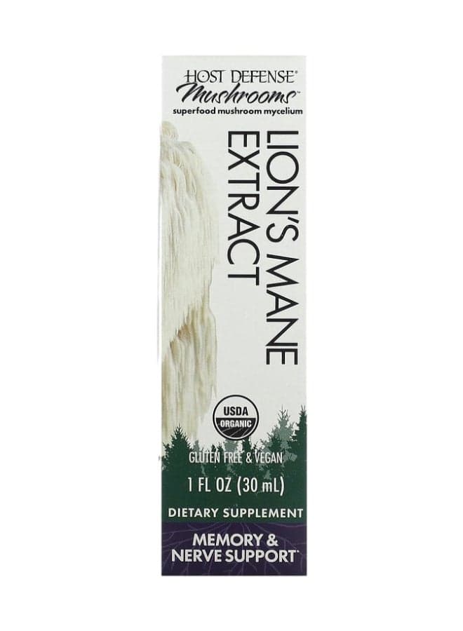 Mushrooms, Lion'S Mane Extract, 1 Fl Oz 30 Ml