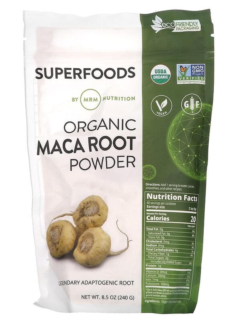 Organic MACA Root Powder, 8.5 oz (240 g)