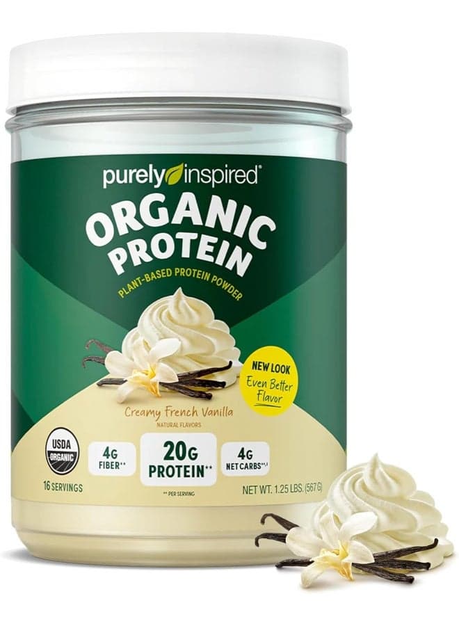 Organic Protein Nutritional Shake - French Vanilla Flavor 1.25 Lbs Packaging May Vary