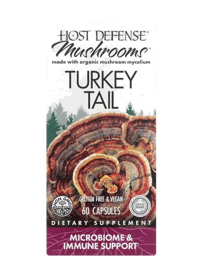 Turkey Tail, Microbiome And Immune Support 60 Capsules