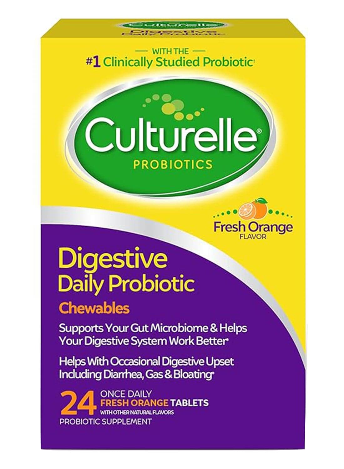 Probiotics Digestive Health Dietary Supplement - 24 Tablets
