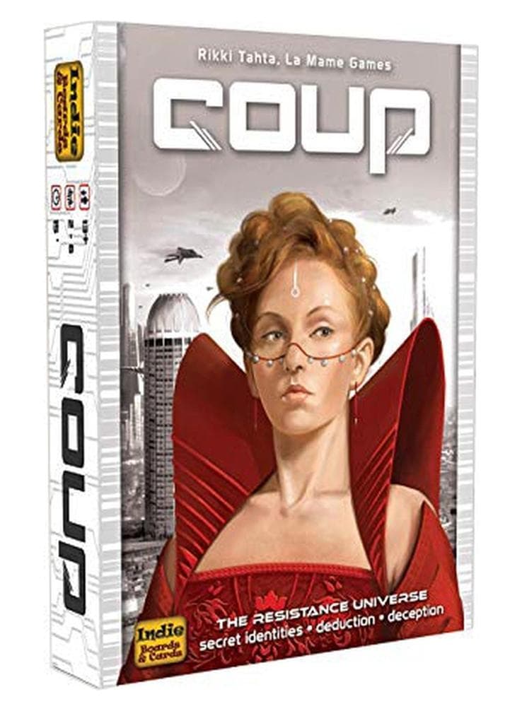 Coup Strategy Board Game For Children with Playing Cards and Chips (2-6 Players)