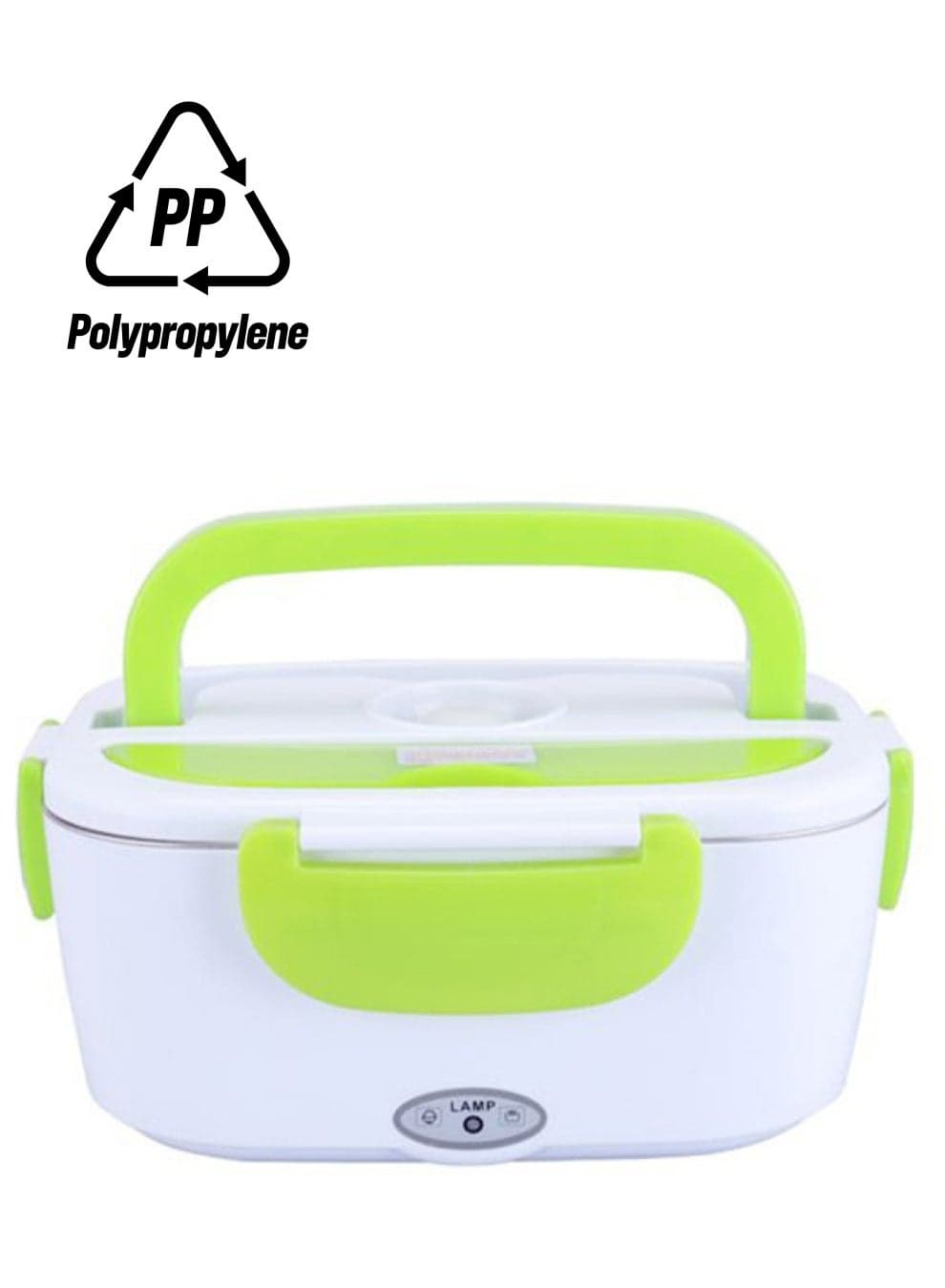 Multi-Functional Electric Heating Lunch Box With Removable Container Green/White