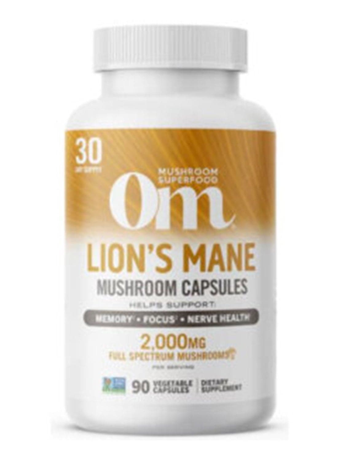 Lion’s Mane Mushroom Capsules 2000MG 90 Vegetarian Capsules