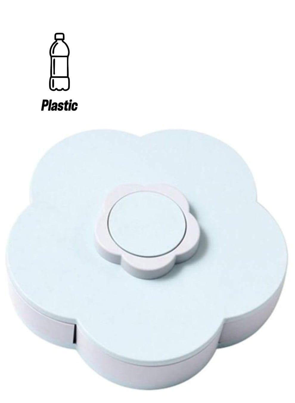 Rotating Candy Container Dish Blue