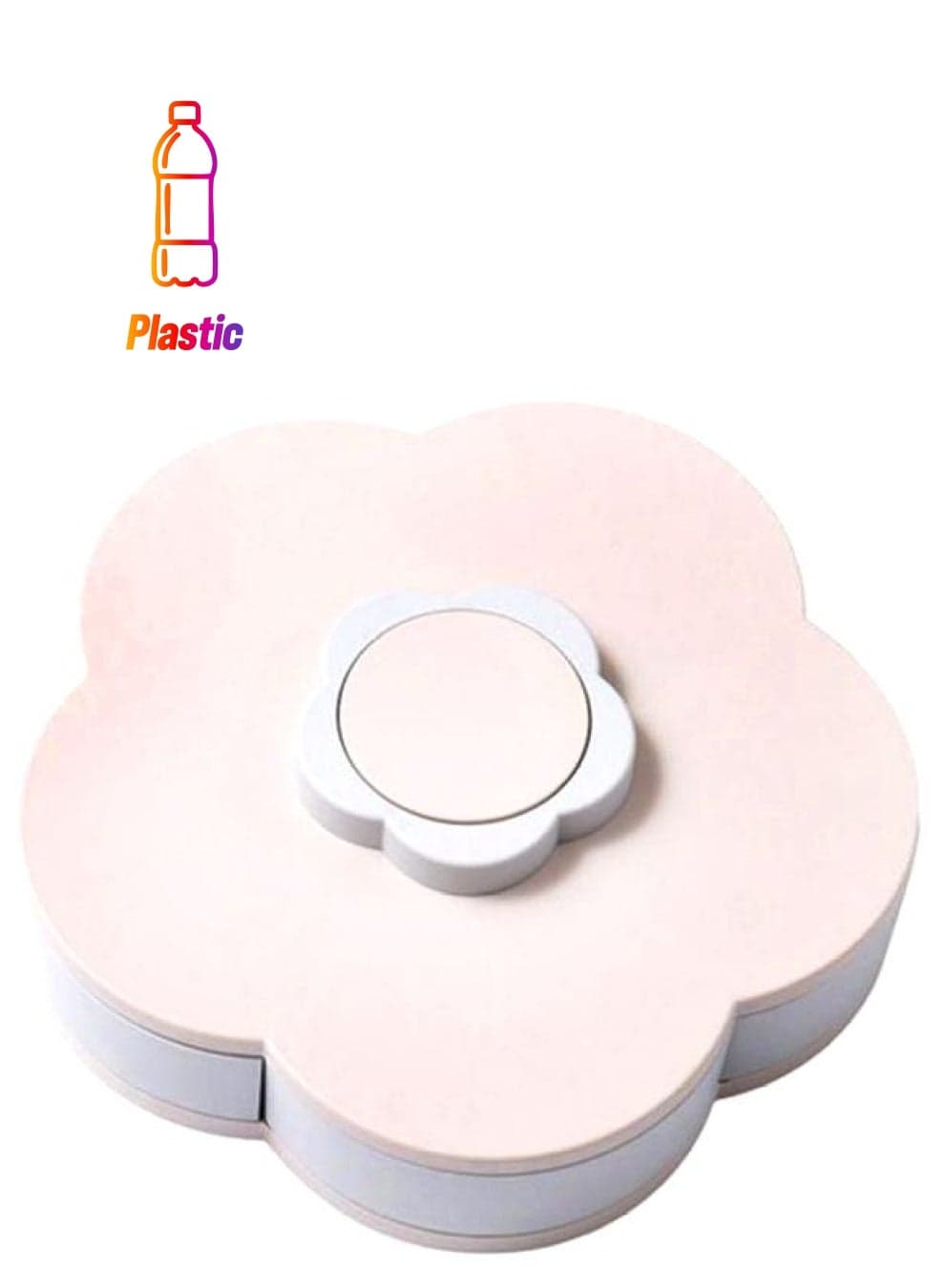 Flower Petal Candy Storage Box Pink/Blue 27x8.5cm