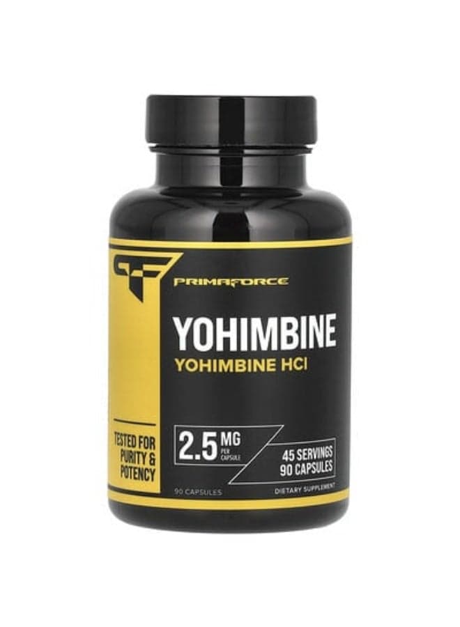 Yohimbine HCl, 5 mg, 90 Capsules (2.5 mg per Capsule)
