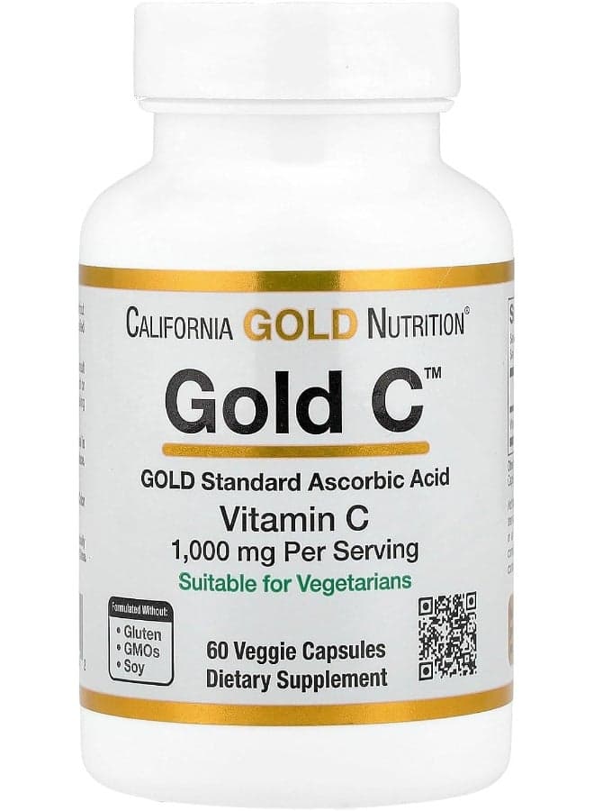 Gold Nutrition Vitamin C 1000 Mg-60 Veggie Capsules
