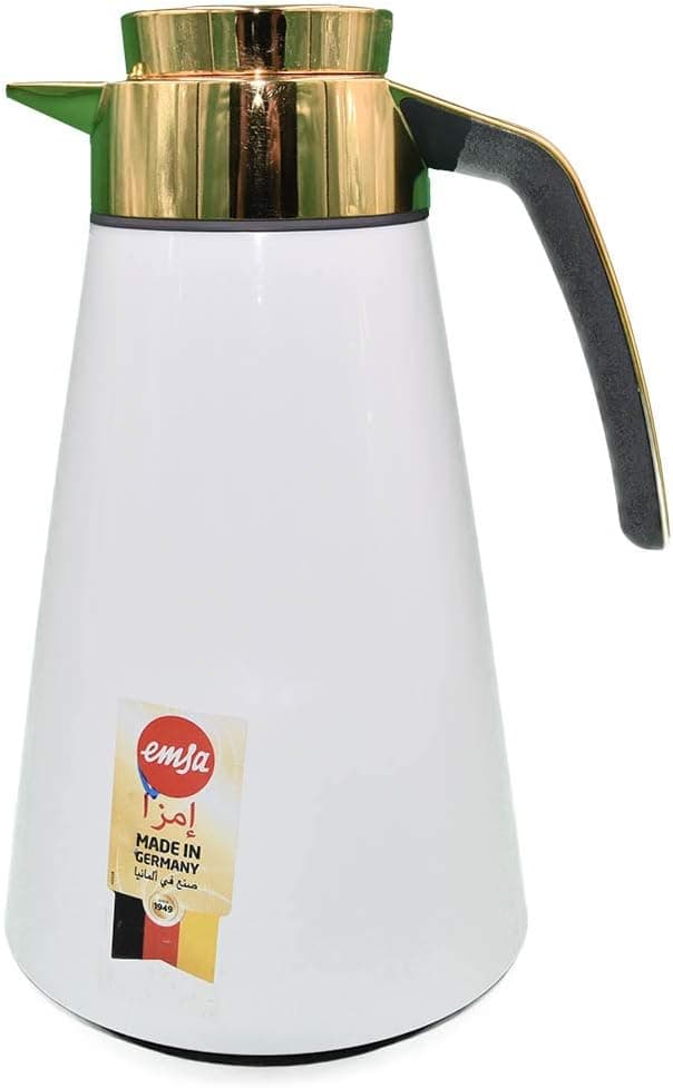EMSA 1.5L Cone Flask – White & Gold White/Gold