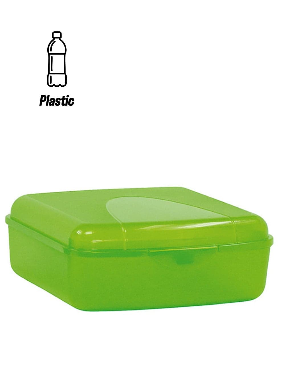 Quadratic Snack Box Green 22x22x9cm