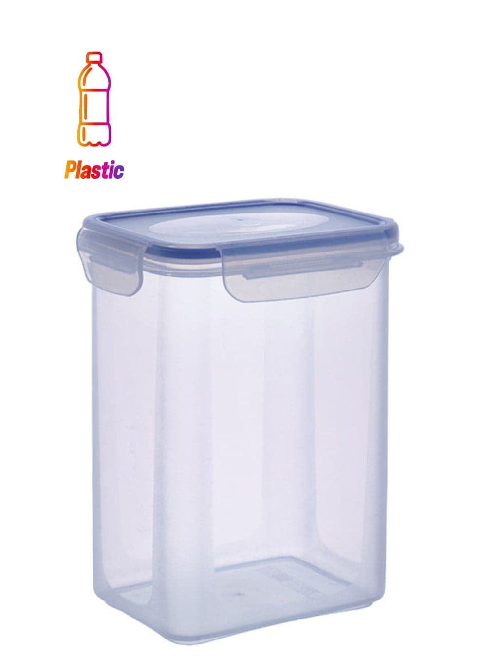 Square Safe Box Clear 1.4Liters