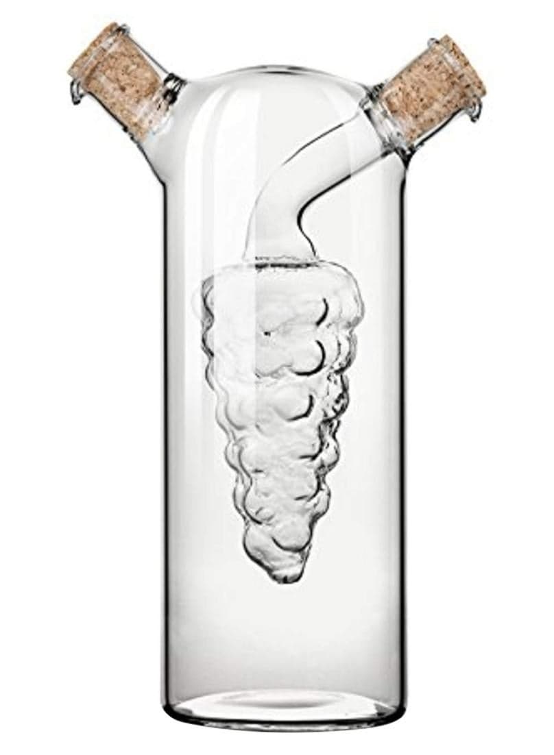 Rustic Farmhouse Oil And Vinegar Cruet Clear 6.75inch