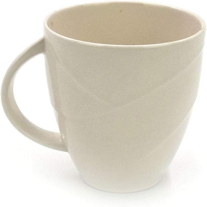 QUALITIER White Mug 360cc - Dishwasher Safe White