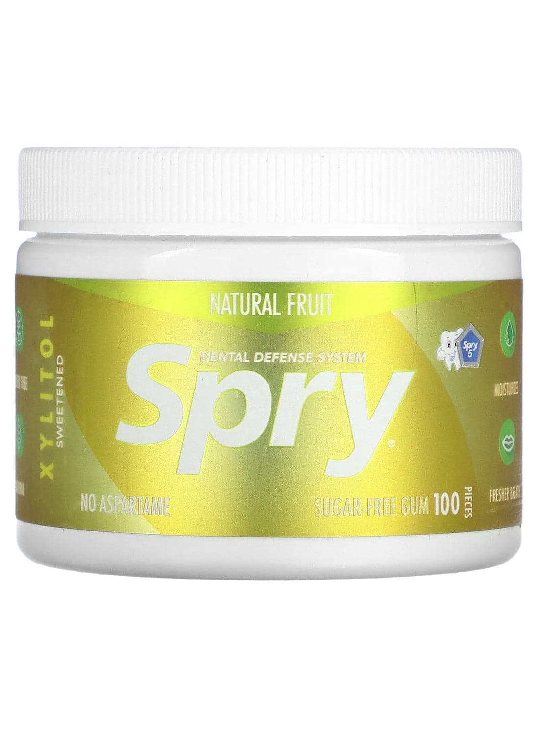 Spry Natural Fruit, Sugar Free, 100 Pieces 108grams