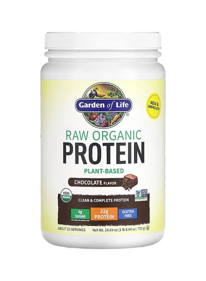 Raw Organic Protein Organic Plant Formula Dietary Supplement - Chocolate