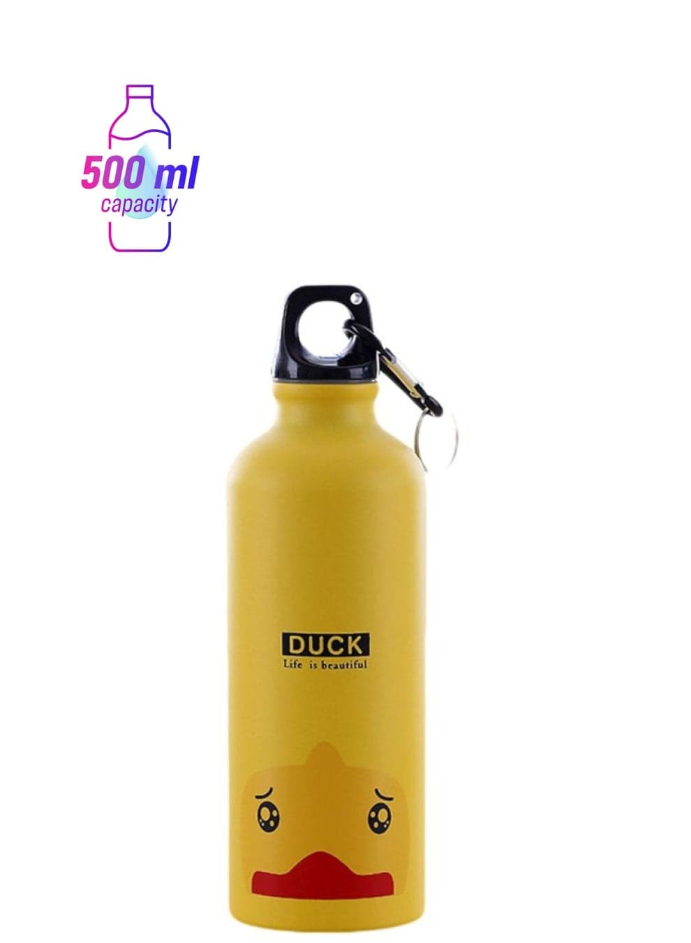 Cartoon Animal Water Bottle Yellow/Black/Red 500ml