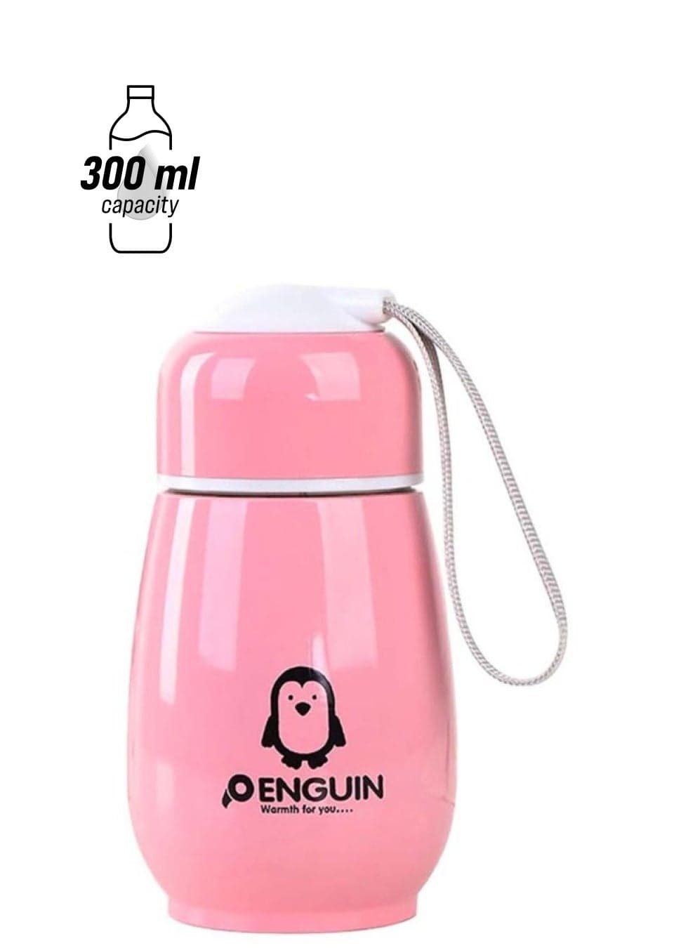 Creative Water Bottle Pink/Black