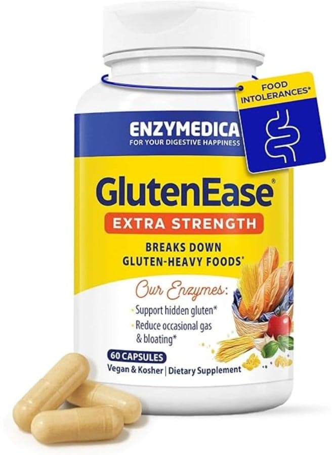 Glutenease Extra Strength Dietary Supplement - 60 Capsules