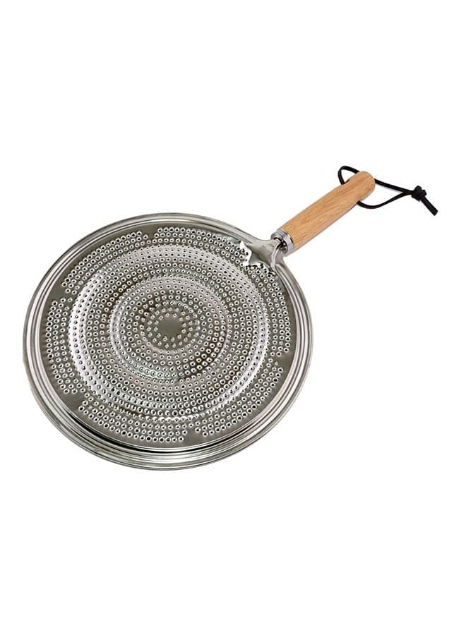 Aluminium Simmer Ring Heat Diffuser Silver/Beige 32x21cm