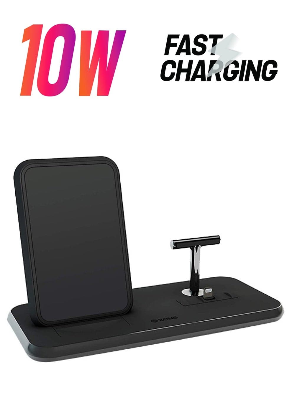 Wireless Charging Dock For Smartphones/AirPods Black