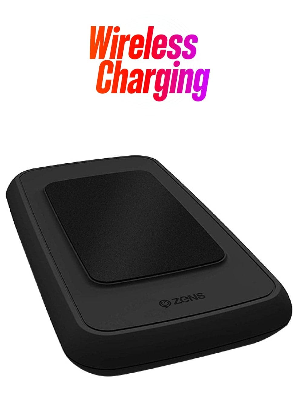 4500 mAh 4500 mAh Powerbank Wireless Charger Black