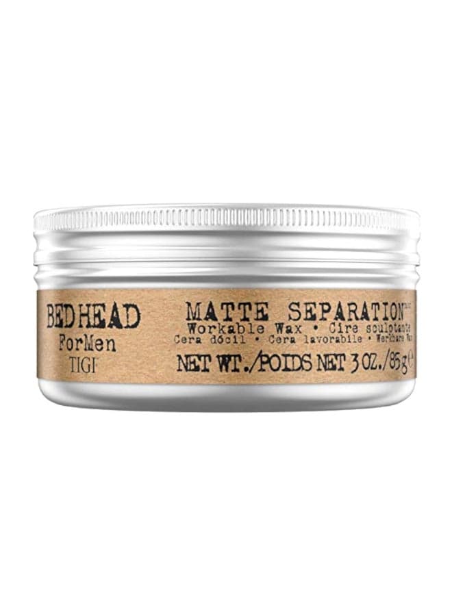 Bed Head For Men Matte Separation Workable Wax (3 Oz) 85grams