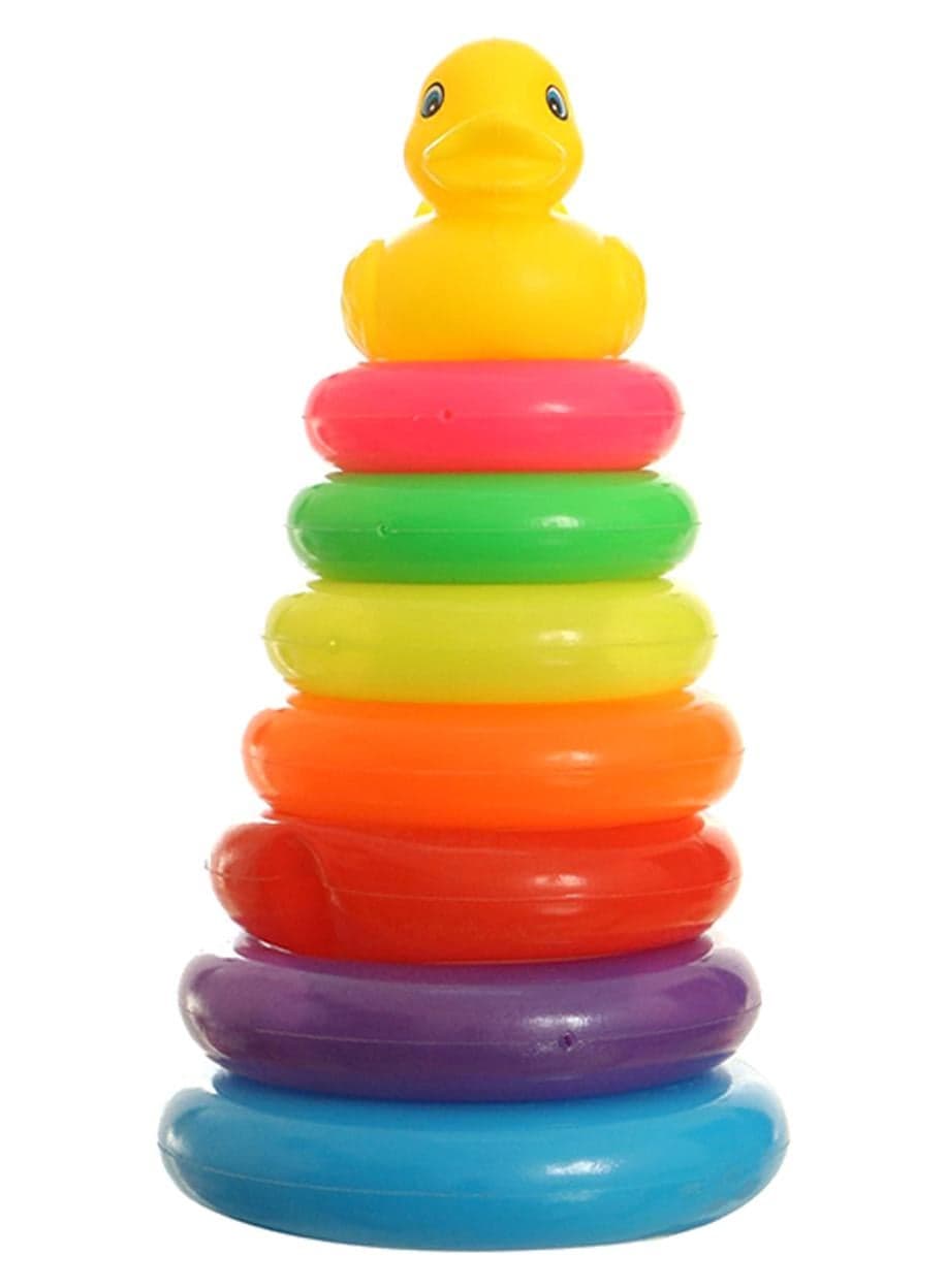 7-Piece Stacking Ring With Duck Toy