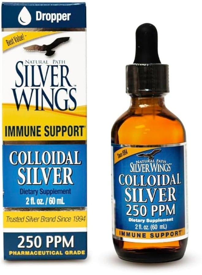 Silver Wings Colloidal Silver 250 Ppm 2 Fl Oz Packaging May Vary