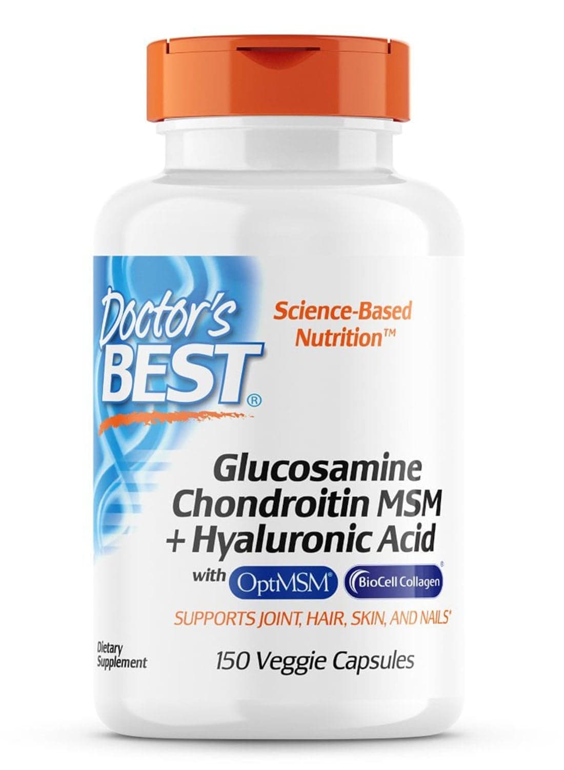 Glucosamine Chondroitin MSM + Hyaluronic Acid - 150 Veggie Capsules