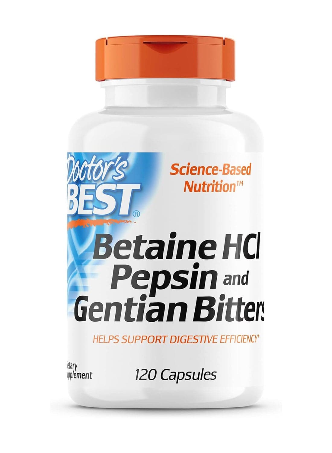 Betaine HCL Pepsin And Gentian Bitters - 120 Capsules