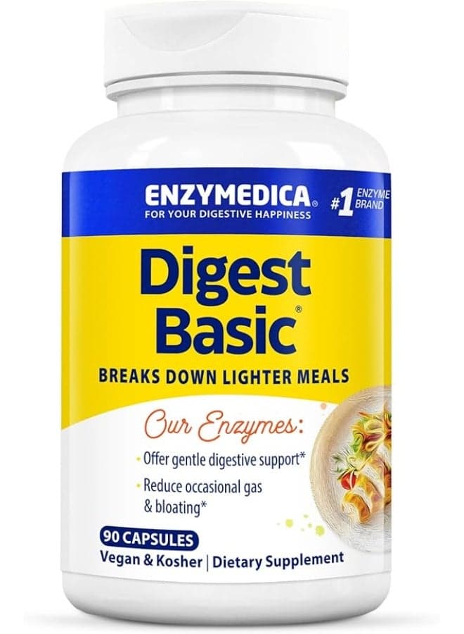 Essential Enzyme Formula Digest Basic Supplement - 90 Capsules