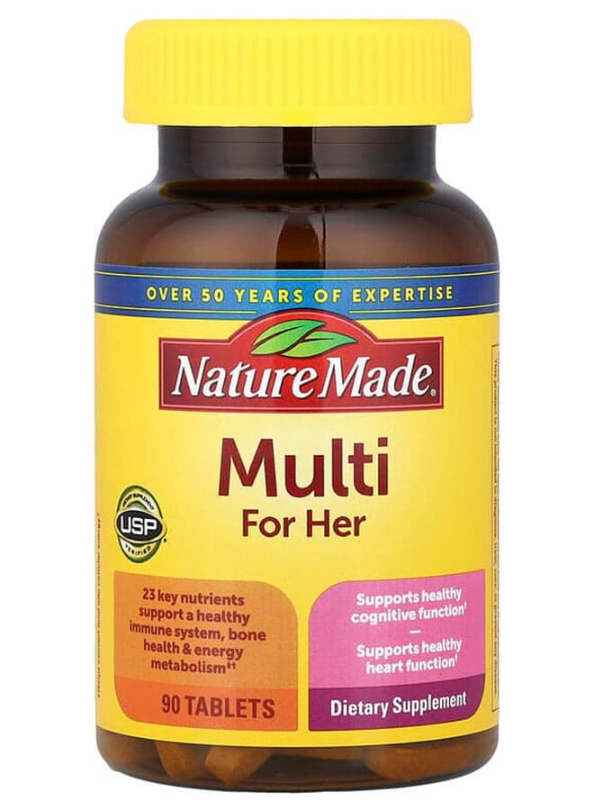Multi for Her With Iron & Calcium, 90 Tablets Packaging May Vary