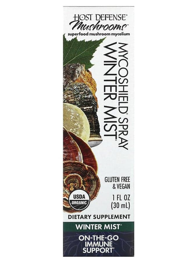 Mushrooms Organic Myco Shield Spray Immune Support Winter Mist 1 fl oz