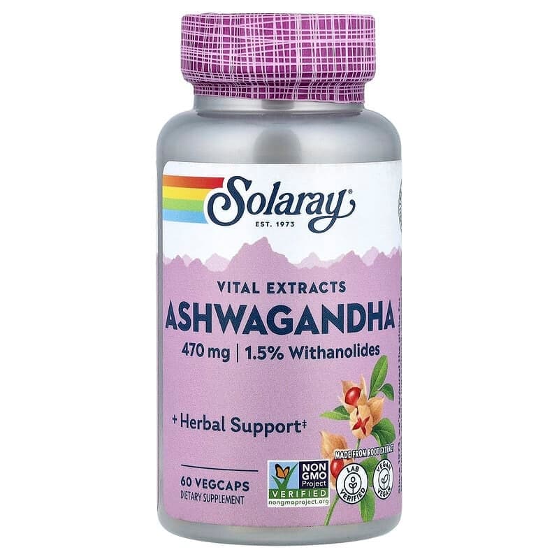 Vital Extracts, Ashwagandha, 470 mg, 60 VegCaps Packaging May Vary