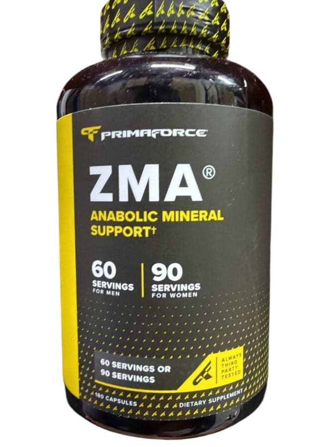 ZMA Post-Workout Suppliment - 180 Veggie Capsules