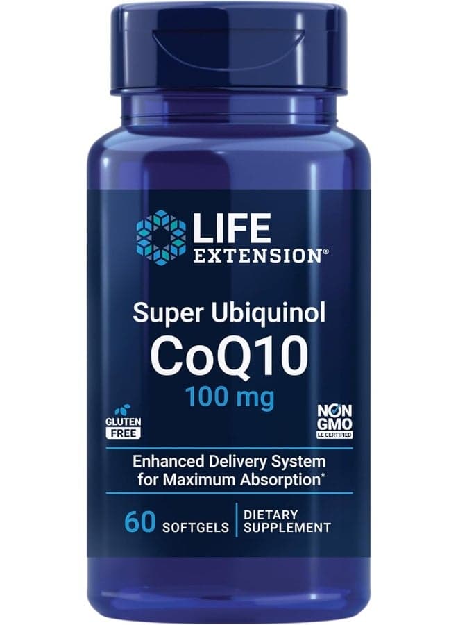 Super Ubiquinol CoQ10 With Enhanced Mitochondrial Support - 60 Softgels