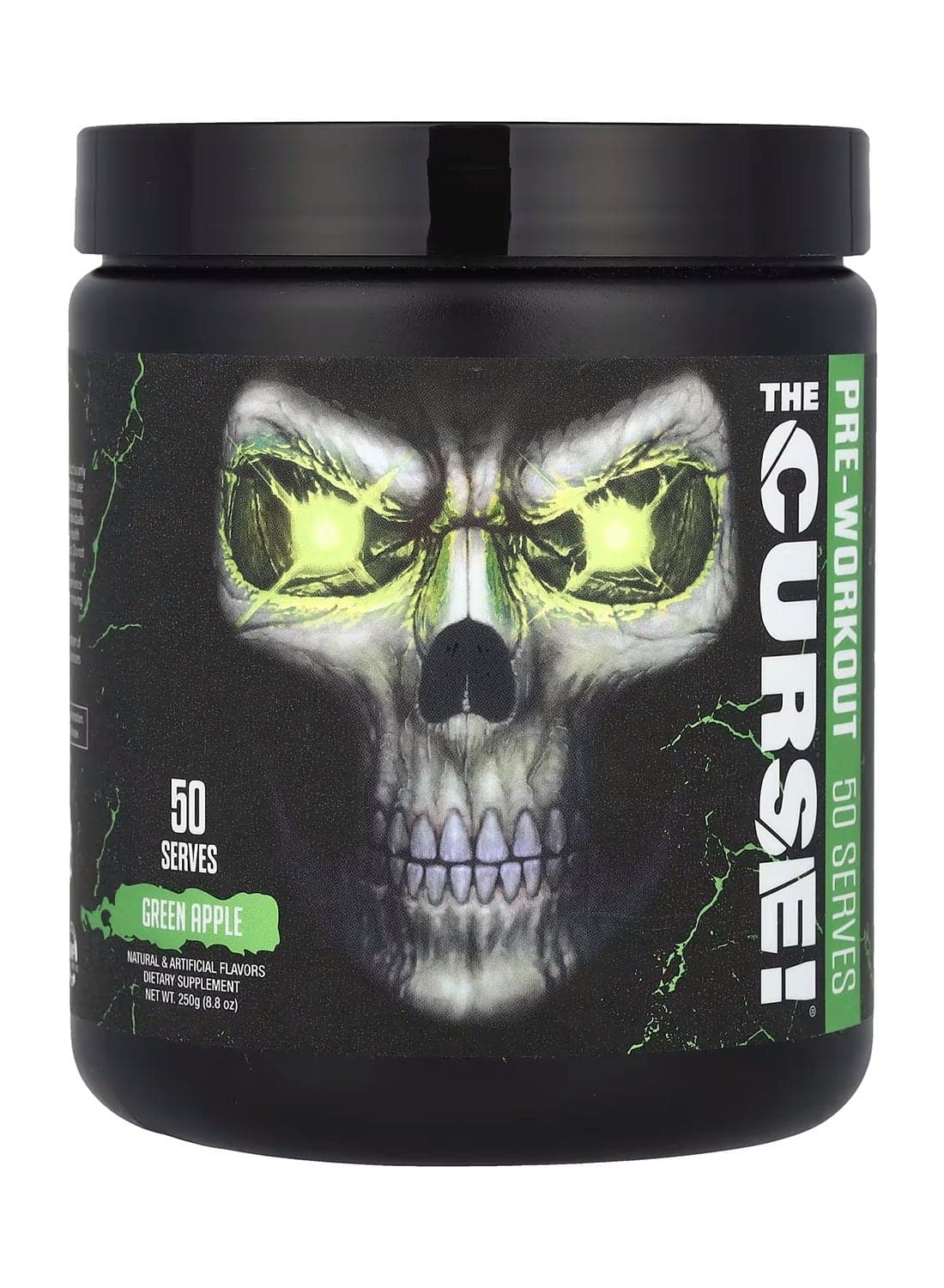 The Curse Preworkout Green Apple 50 Servings 250 g