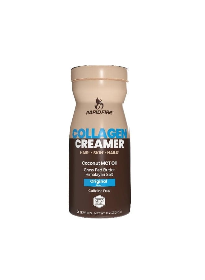 Collagen Creamer Original Flavour 240g — 20 Servings, Keto-Friendly, Caffeine-Free — For Hair, Skin & Nails, 8.5 Oz
