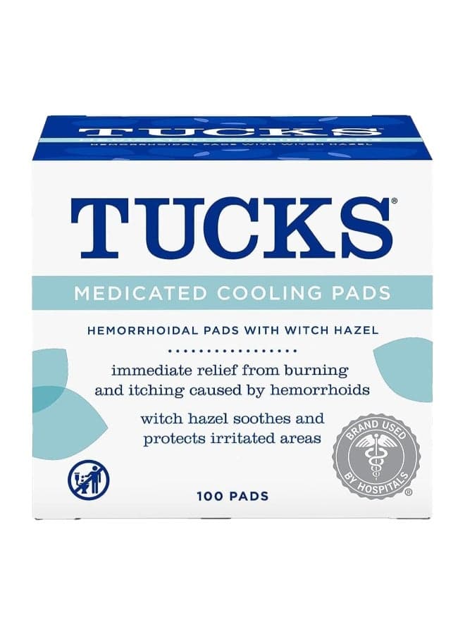 Medicated Cooling 100 Pads Packaging May Vary