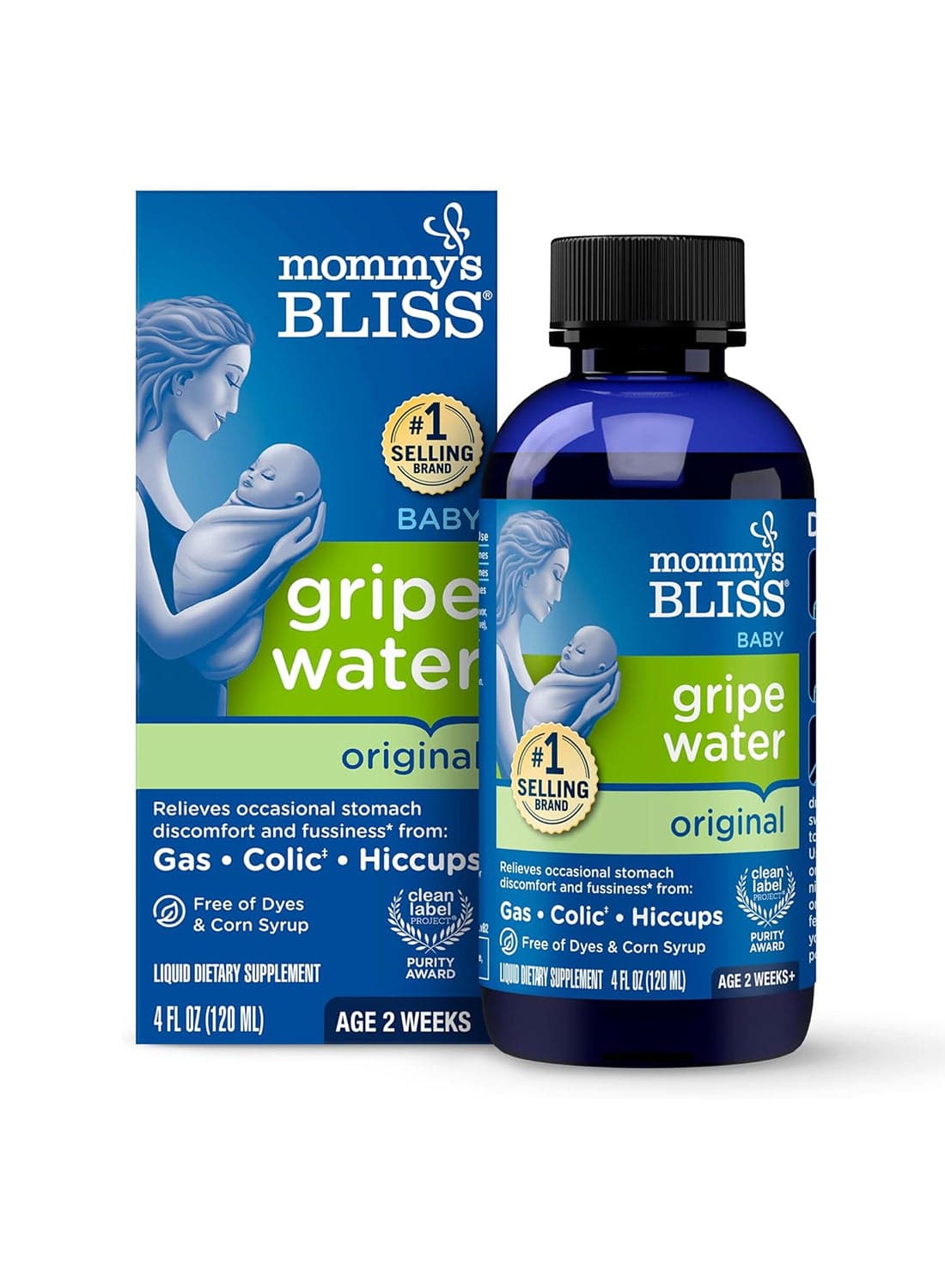 Mommy's Bliss, Original Gripe Water, Age 2 Weeks+, 4 fl oz (120 ml)