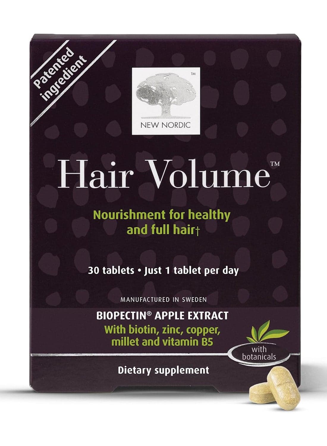Hair Volume Biopectin Apple Extract 30 Tablets