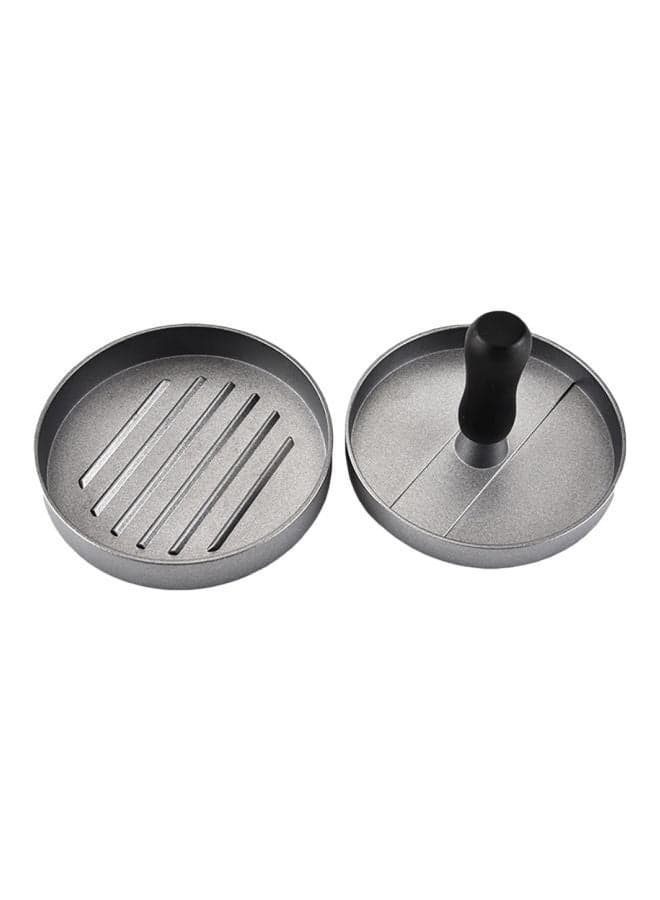 Non Stick Burger Press Patty Maker Grey/Black 11x9.5x9.5cm