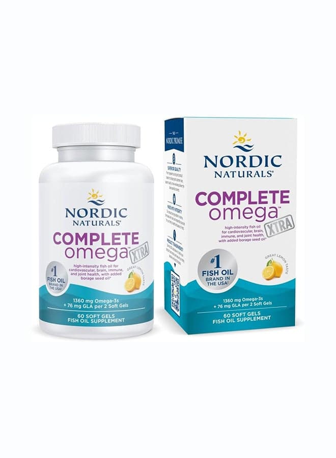 Complete Omega Xtra Dietary Supplement - 60 Softgels Packaging May Vary