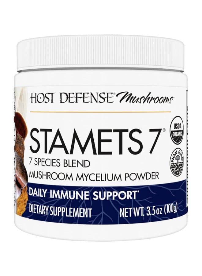 Stamets 7, Mushroom Mycelium Powder 3.5 Oz Packaging May Vary