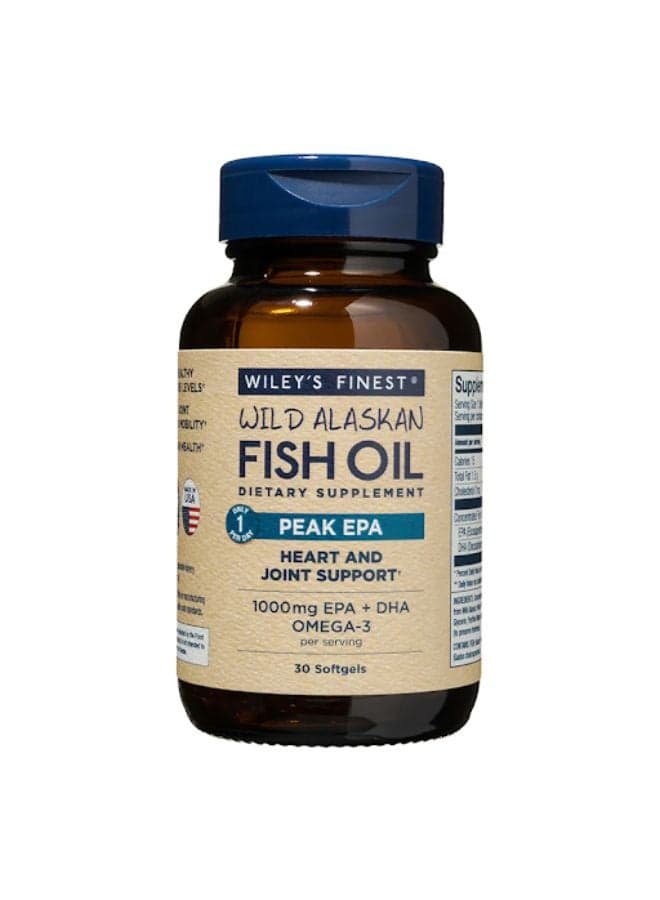 Wild Alaskan Fish Oil Peak EPA - 30 Fish Softgels