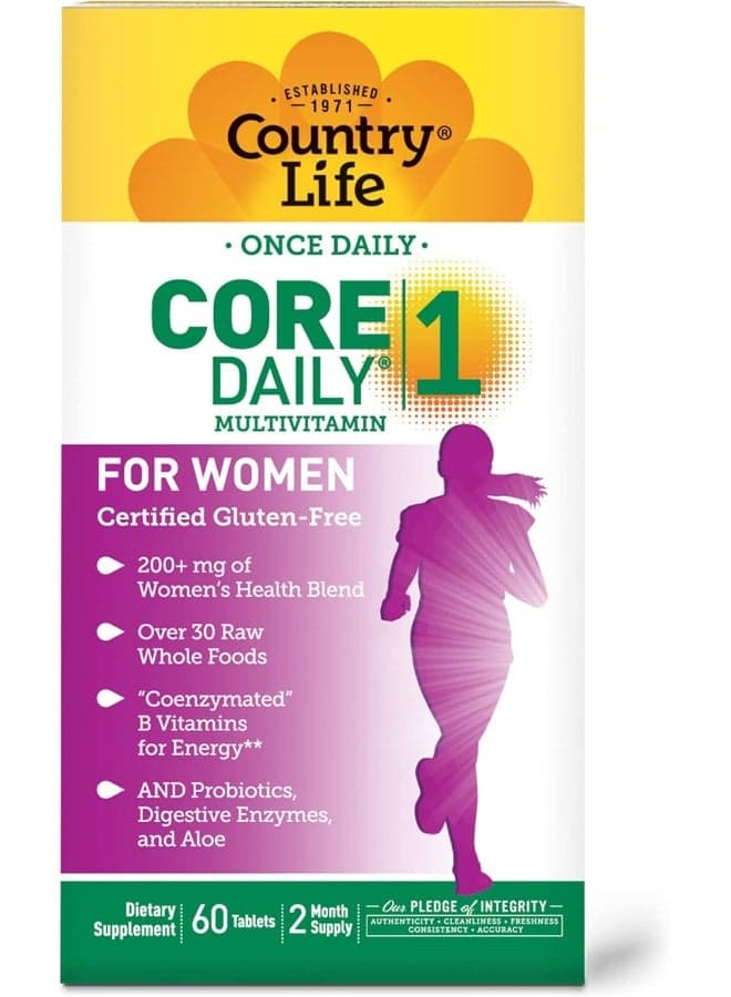 Core Daily-1 Multivitamin For Women, 60 Tablets Packaging May Vary